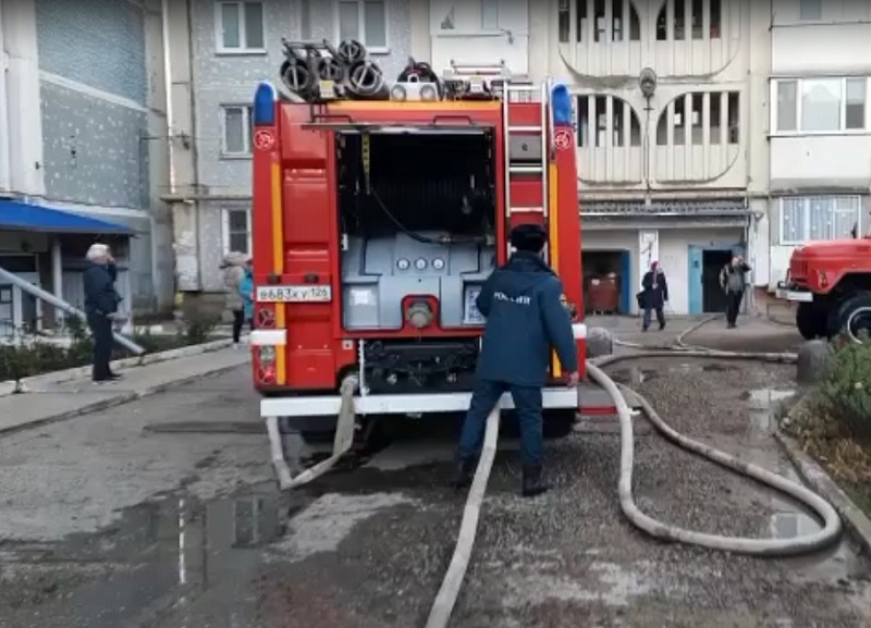Причиной пожара в Пятигорске могло стать короткое замыкание электропроводки