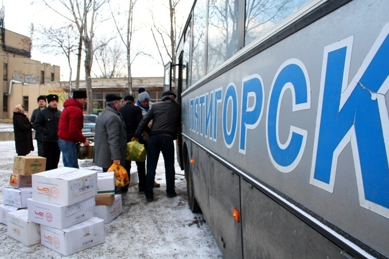 Пятигорские казаки отправили 10 тонн гуманитарки на Донбасс
