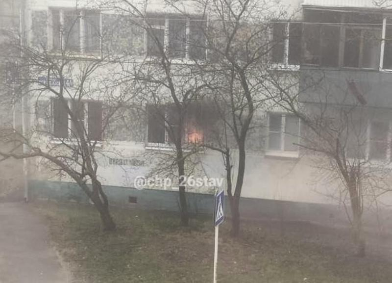 При пожаре на юге Ставрополя пострадали трое