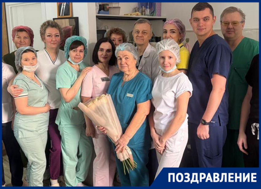 Старшая сестра Ставропольской краевой клинической больницы Ольга Гаазова отмечает юбилей