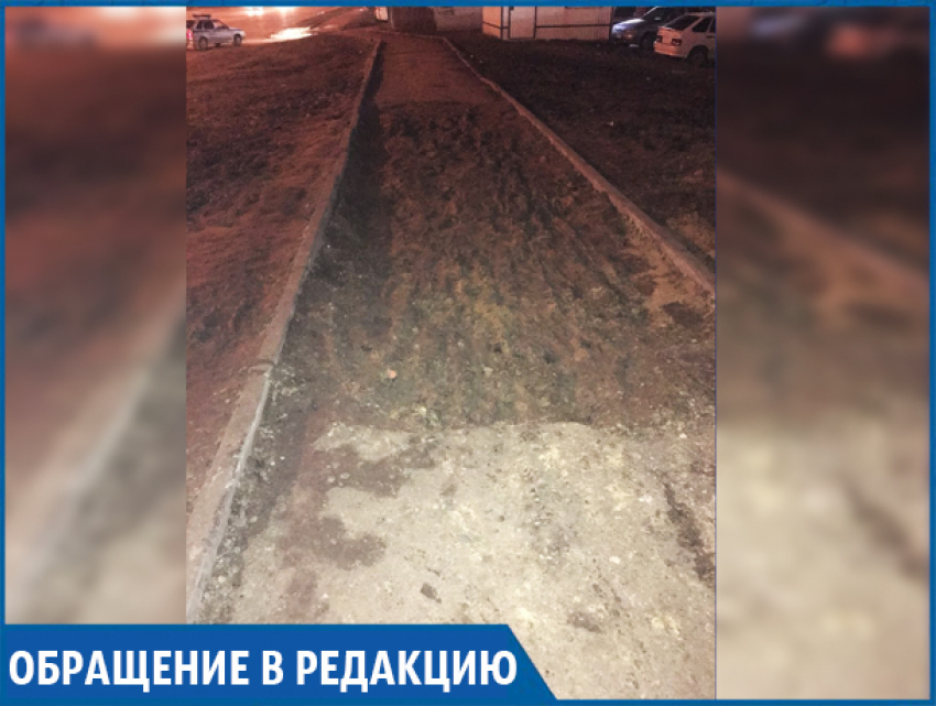 "Полоса препятствий» в виде разрытого тротуара больше недели мешает ставропольцам  