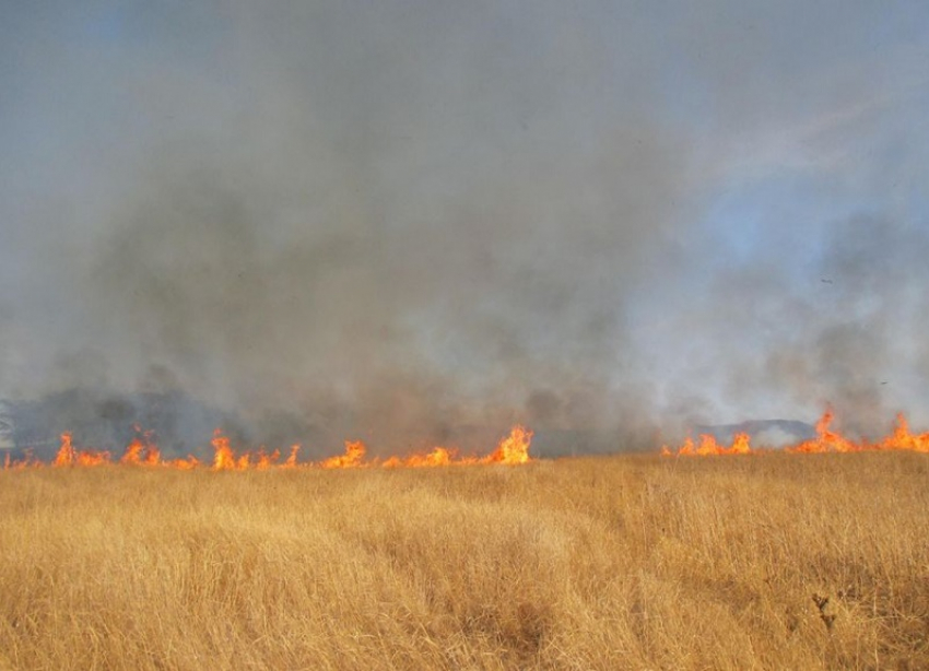 В Георгиевском округе три дня бушевал ландшафтный пожар