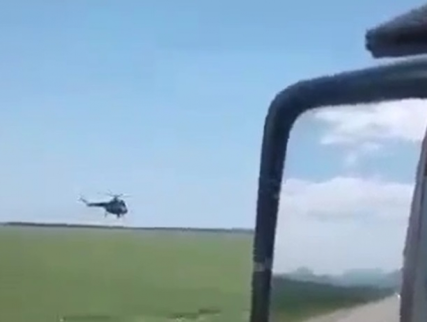 Низколетящий вертолет на КМВ испугал жителя Ставрополья и попал на видео