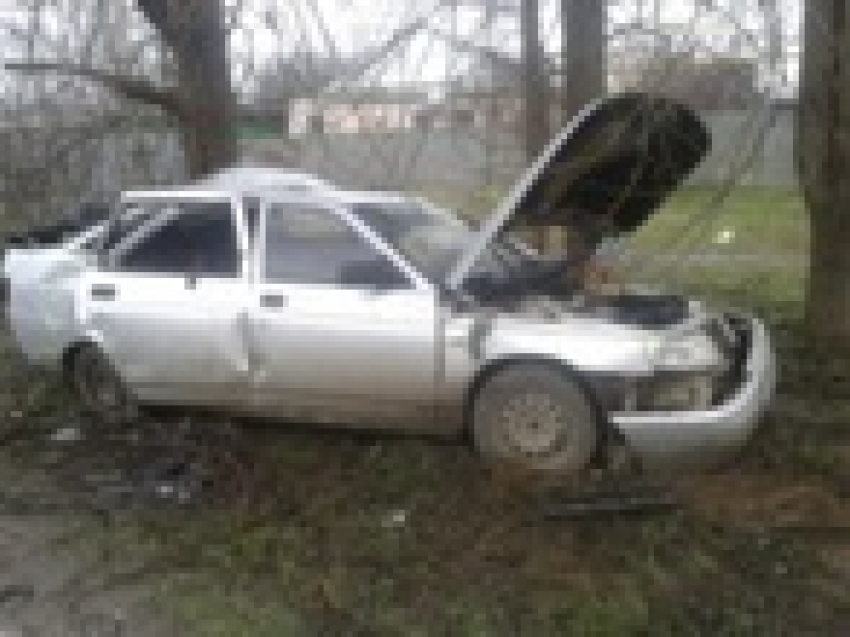 На Ставрополье машина врезалась в дерево, один человек погиб