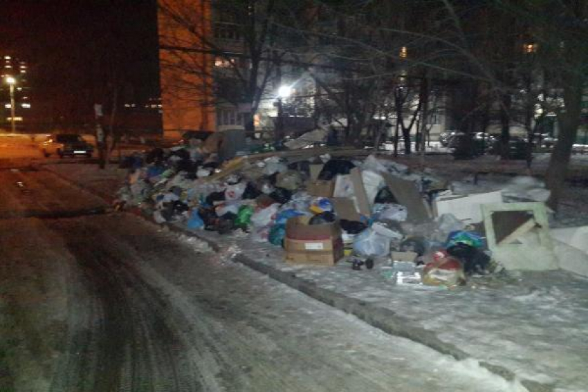 Горы мусора выросли во дворе многоэтажек Невинномысска