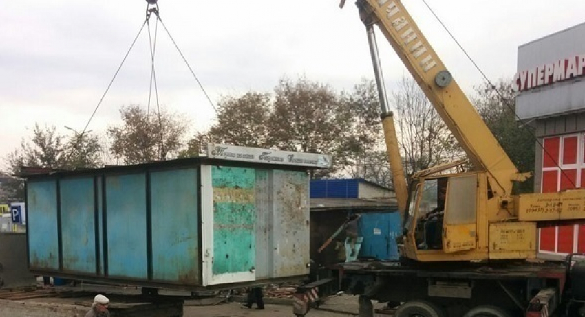 Незаконные ларьки снесли в Минеральных Водах