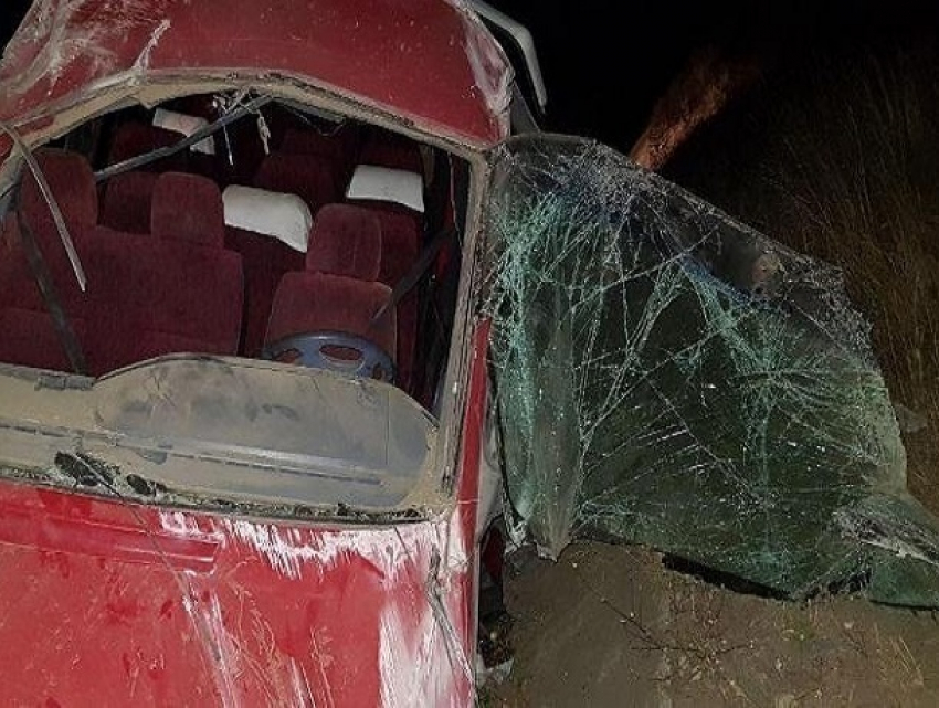 7 пассажиров пострадали после «вылета» в кювет микроавтобуса под Минводами