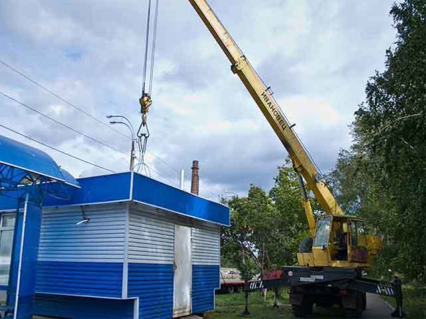 Пятигорск очищают от незаконных торговых палаток