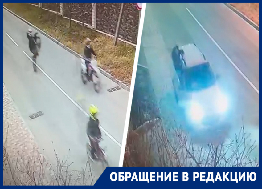 Безнаказанные лихачи на питбайках гоняют как на мототрассе по дорогам Зеленой Рощи в Ставрополе