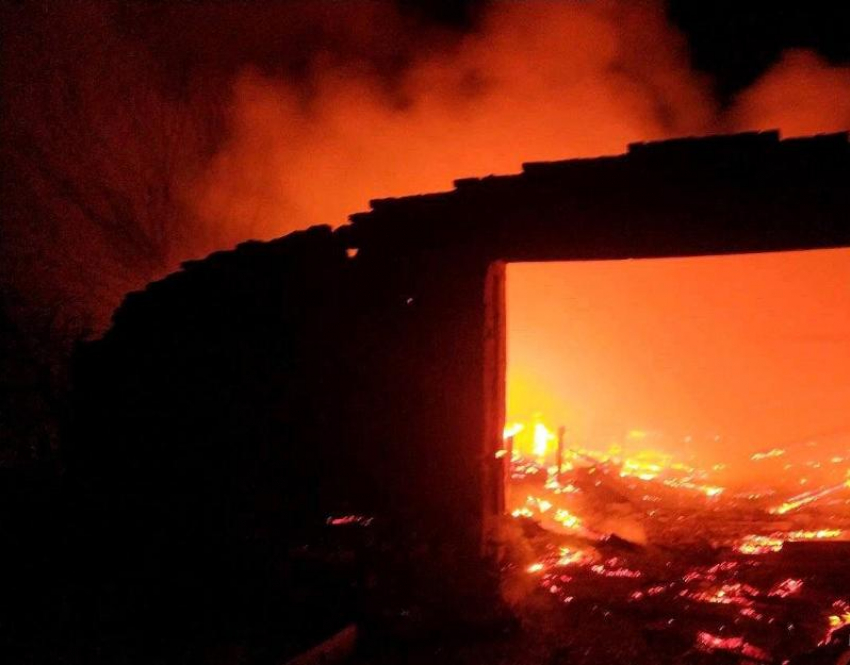В Ставропольском крае сгорела животноводческая ферма