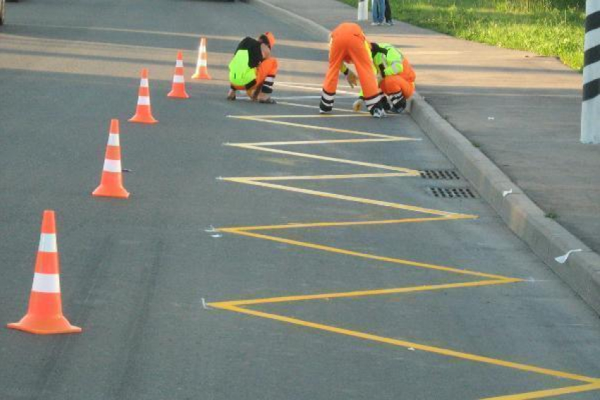 Новая дорожная разметка из термопластика появилась в Ставрополе