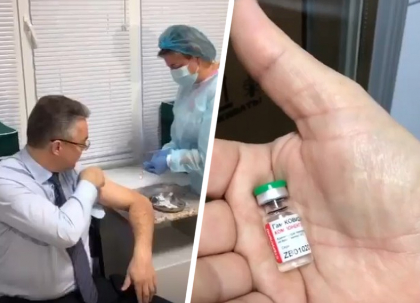 Губернатору Ставропольского края ввели второй компонент вакцины от коронавируса