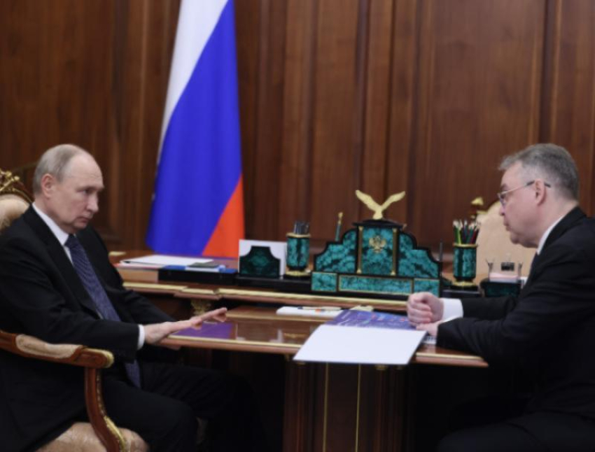 Президент России Владимир Путин встретился с губернатором Ставрополья