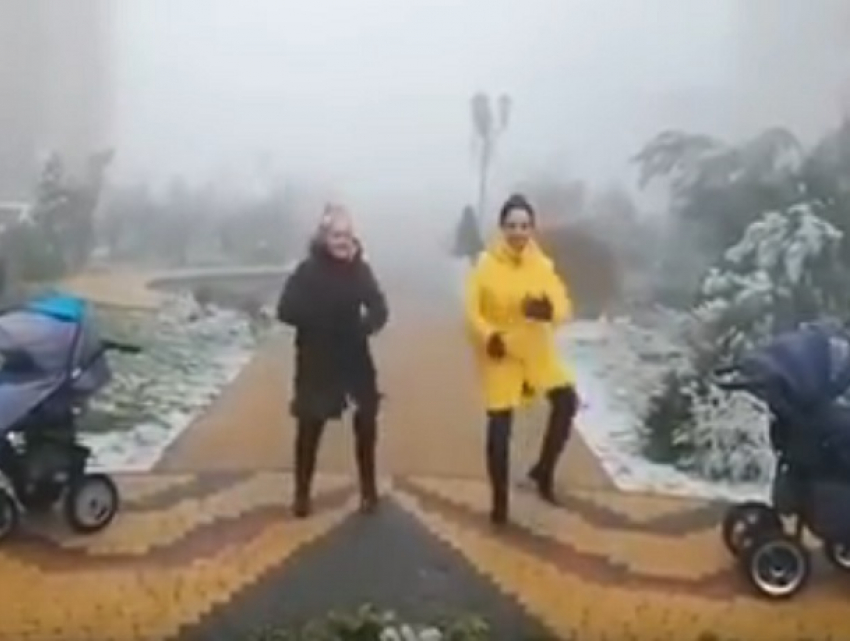 Ставропольские мамочки «зажгли» посреди туманного города и попали на видео