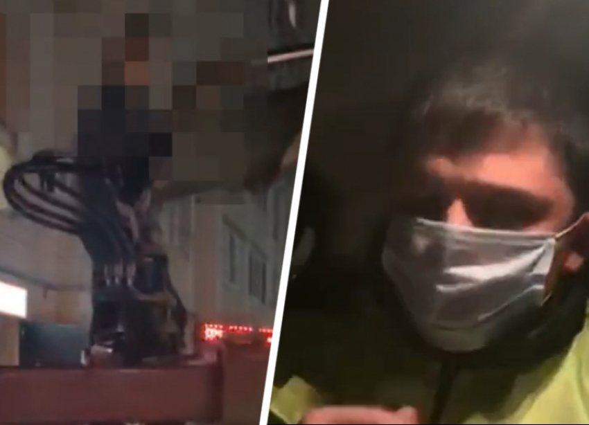 В Ставрополе пьяный водитель бросился на защиту своего  авто от эвакуатора