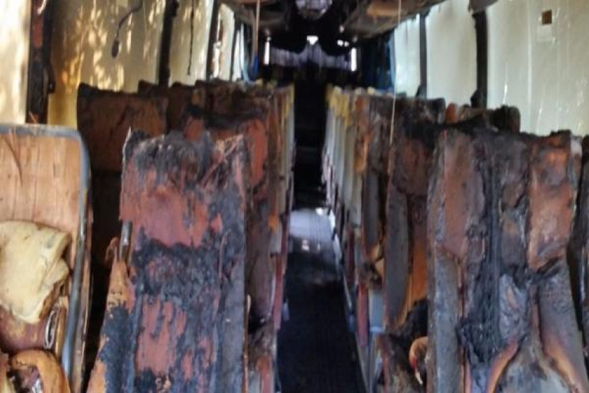 Под Анапой сгорел автобус «Ставрополь-Транстур»