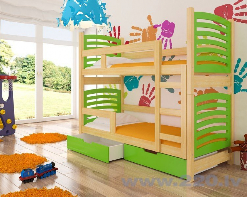 Двухэтажные кровати - популярное решение для детской