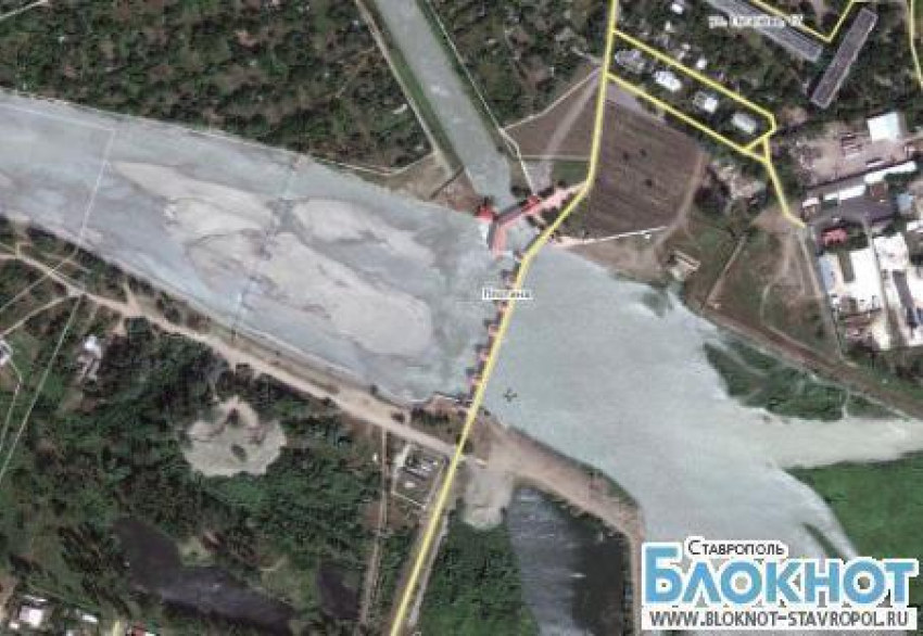 Возле Невинномысской плотины в реке Кубань найдено тело пожилого мужчины