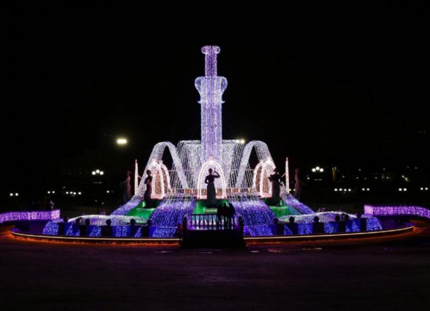 Стал известен плейлист и график работы фонтана «Россия» на юге Ставрополя в зимний сезон 