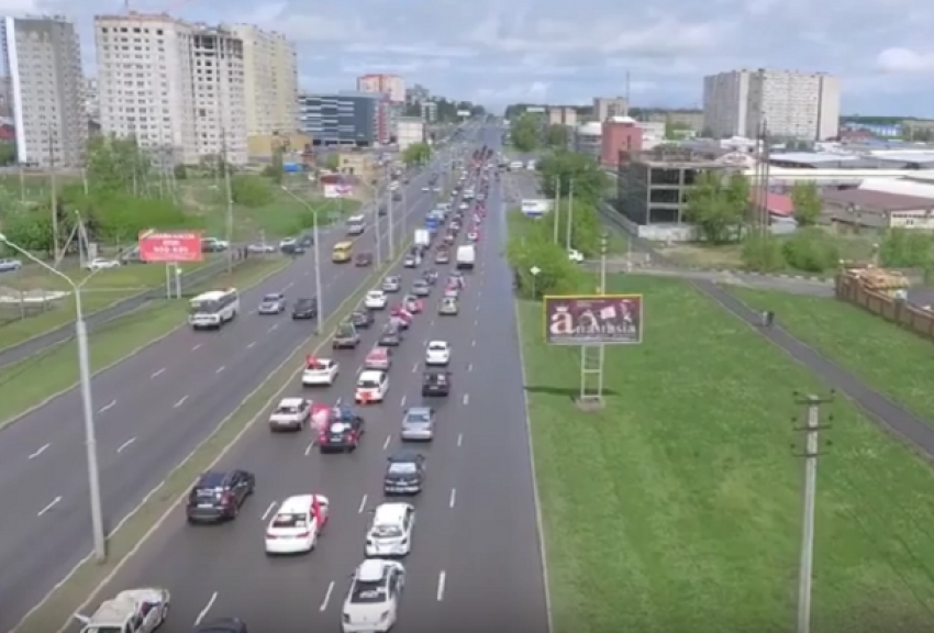 Рекордный в стране автопробег по Ставрополю попал на видео