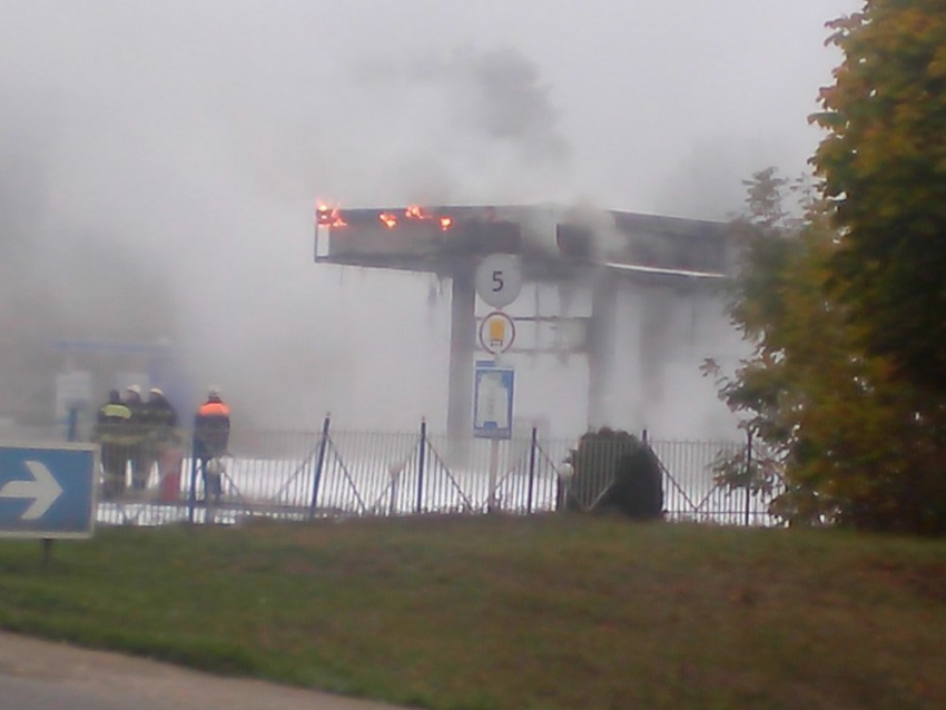 В Ессентуках произошел пожар на АЗС «Газпром"