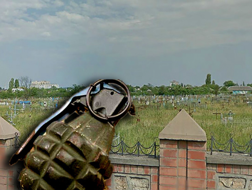 Взрыв боевой гранаты произошел на кладбище Георгиевска