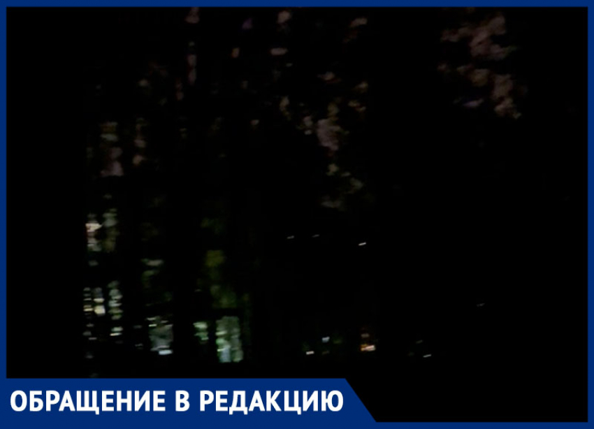 «Единственный фонарь, и то для собак»: жители Ставрополя добираются домой в потемках