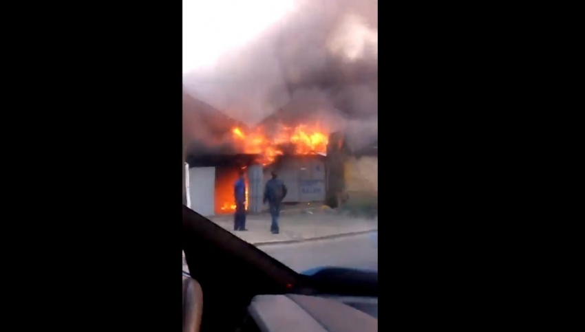 В Ставрополе пожар на улице Серова