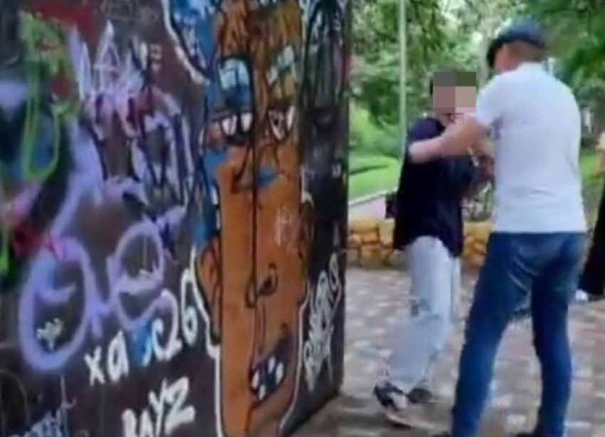 Директор парков Ставрополья поймал вандала за росписью стены