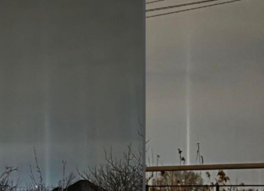 Мороз создал световые столбы над КМВ в ночь перед Крещением 