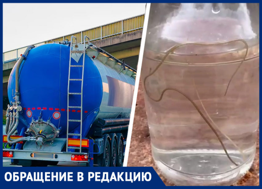 Жители Ставрополья разглядели в воде из водовоза живой организм 