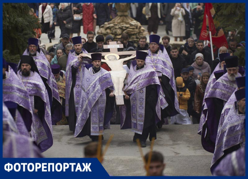 Крестный ход с освященным в Иерусалиме крестом прошел в Ставрополе — фоторепортаж 