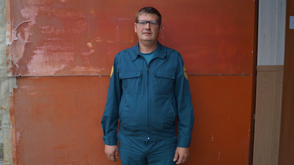 Дмитрий Киселев начальник пожарной части поселка Тоннельный Кочубеевского района